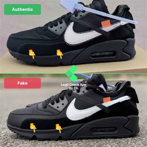 nike off white air max 90 black real vs fake - Off.